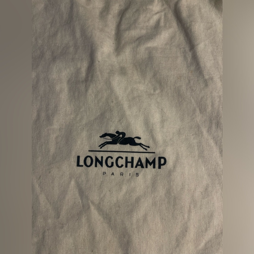 Longchamp bucket  Bag with w/Bamboo gold Toggles shoulder bag with dust cover - Picture 3 of 8